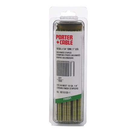 Porter-Cable Crown Staples1"X1/4" 18G PNS18100-1